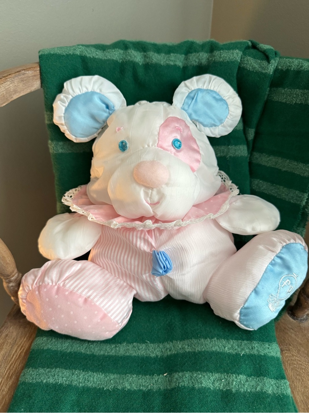 VINTAGE Fisher Price Puffalump Puppy Dog W/Rattle